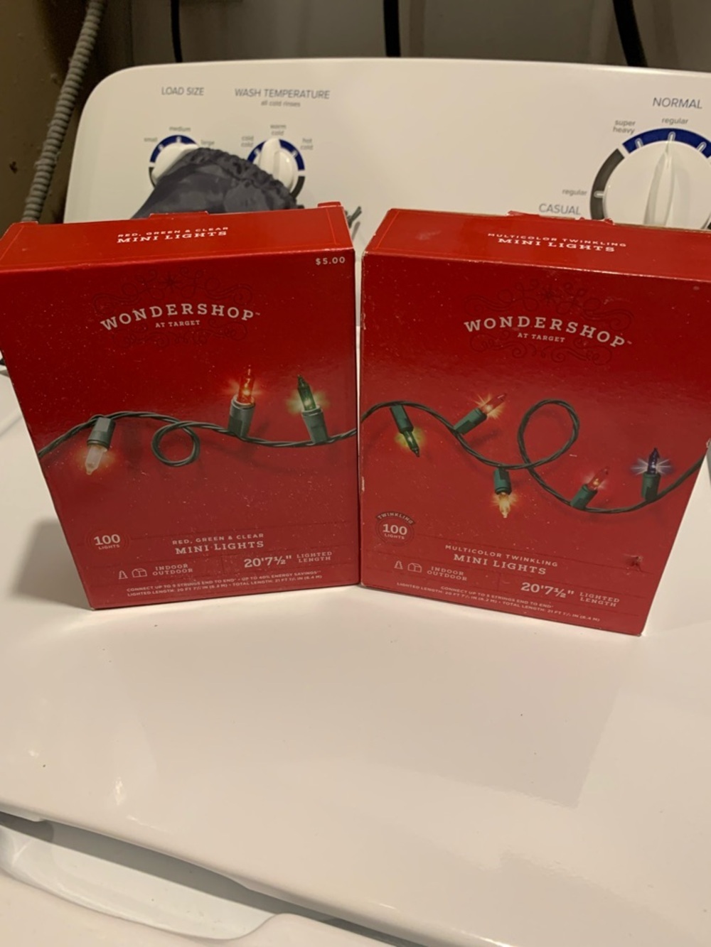 Wondershop Red Boxed Mini String Lights with Green Wire